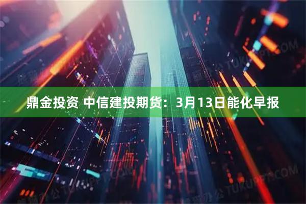 鼎金投资 中信建投期货:3月13日能化早报