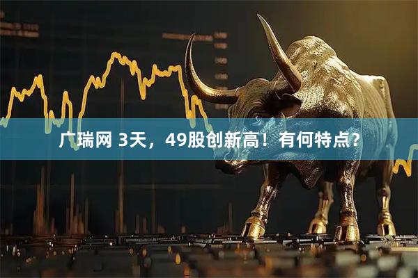 广瑞网 3天，49股创新高！有何特点？