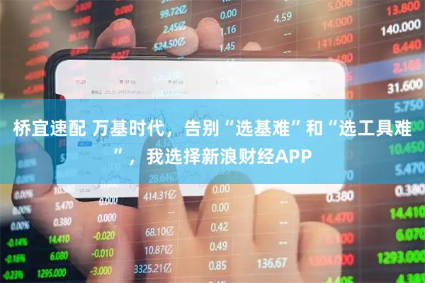 桥宜速配 万基时代，告别“选基难”和“选工具难”，我选择新浪财经APP