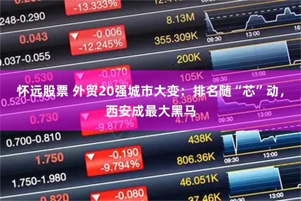 怀远股票 外贸20强城市大变：排名随“芯”动，西安成最大黑马